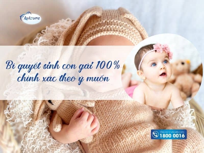 Bí quyết sinh con gái 100% chính xác theo ý muốn